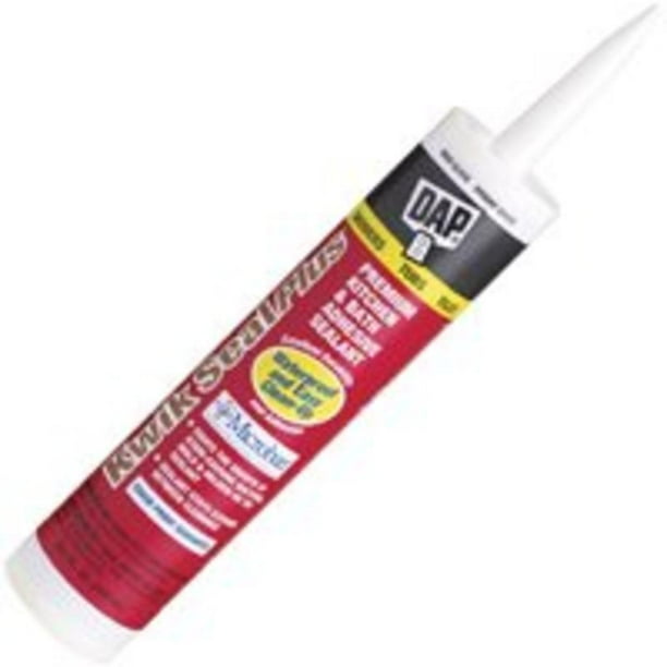10.1Oz Kwikseal Wht Caulk Dap Inc Tub and Tile Caulk 18510 070798185111