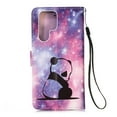 thumbnail image 5 of Dteck Case for Samsung Galaxy S22 Ultra,Magnetic PU Leather Patterned Flip Kickstand Case With Wrist Strap Built-in Card Slots Cover for Galaxy S22 Ultra 5G,Panda, 5 of 6