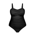 thumbnail image 5 of AJGRHE Plus Size Swimsuits for Women Control Bathing Suits Full Coverage Swimwear XL Purple, 5 of 6