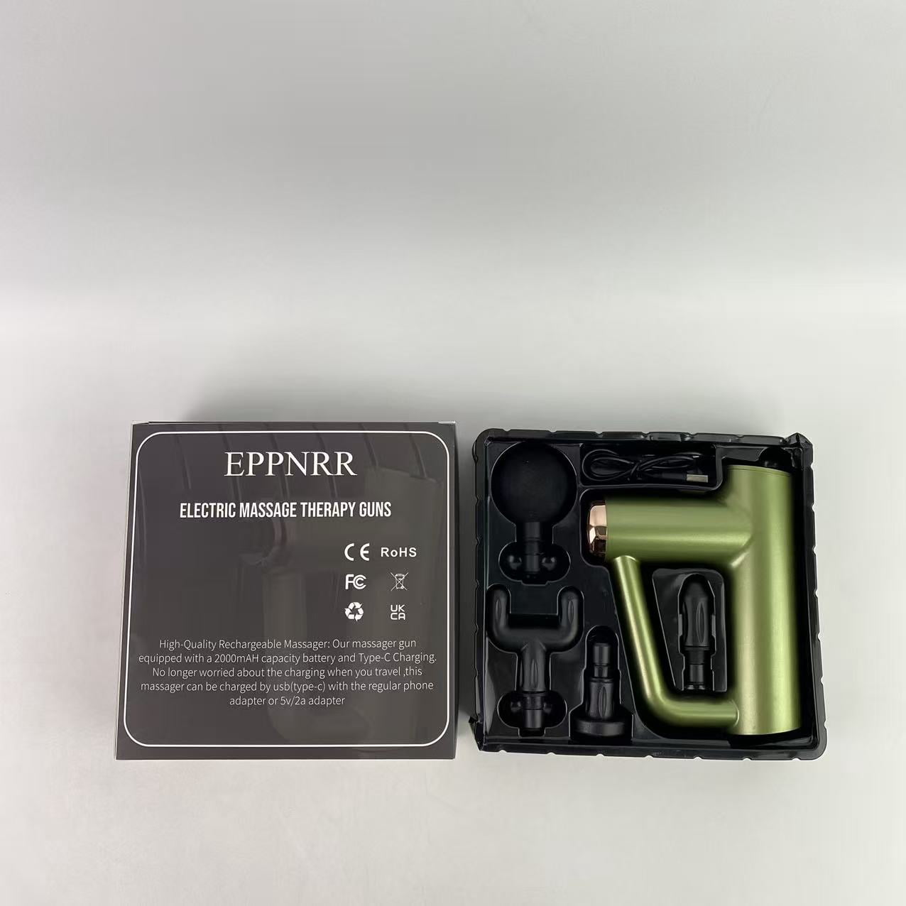 EPPNRR Electric massage therapy guns,Deep Tissue Percussion Massager for Athletes,Handheld Body Back Muscle Massager Gun