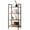 Wood, variant on CONCETTA Bookshelf, 3-Tier Small Industrial Storage Shelf & Shelves, Metal Bookcase for Home Office, Living Room, Rust Brown