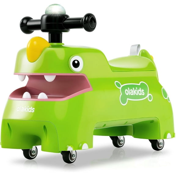 OLAKIDS Ride on Push Car, Baby Foot-to-Floor Sliding Car with Universal wheels, Light, Sound, Under-Seat Storage, Ride on Toy for Toddlers Kids Boys Girls Aged 3  Years