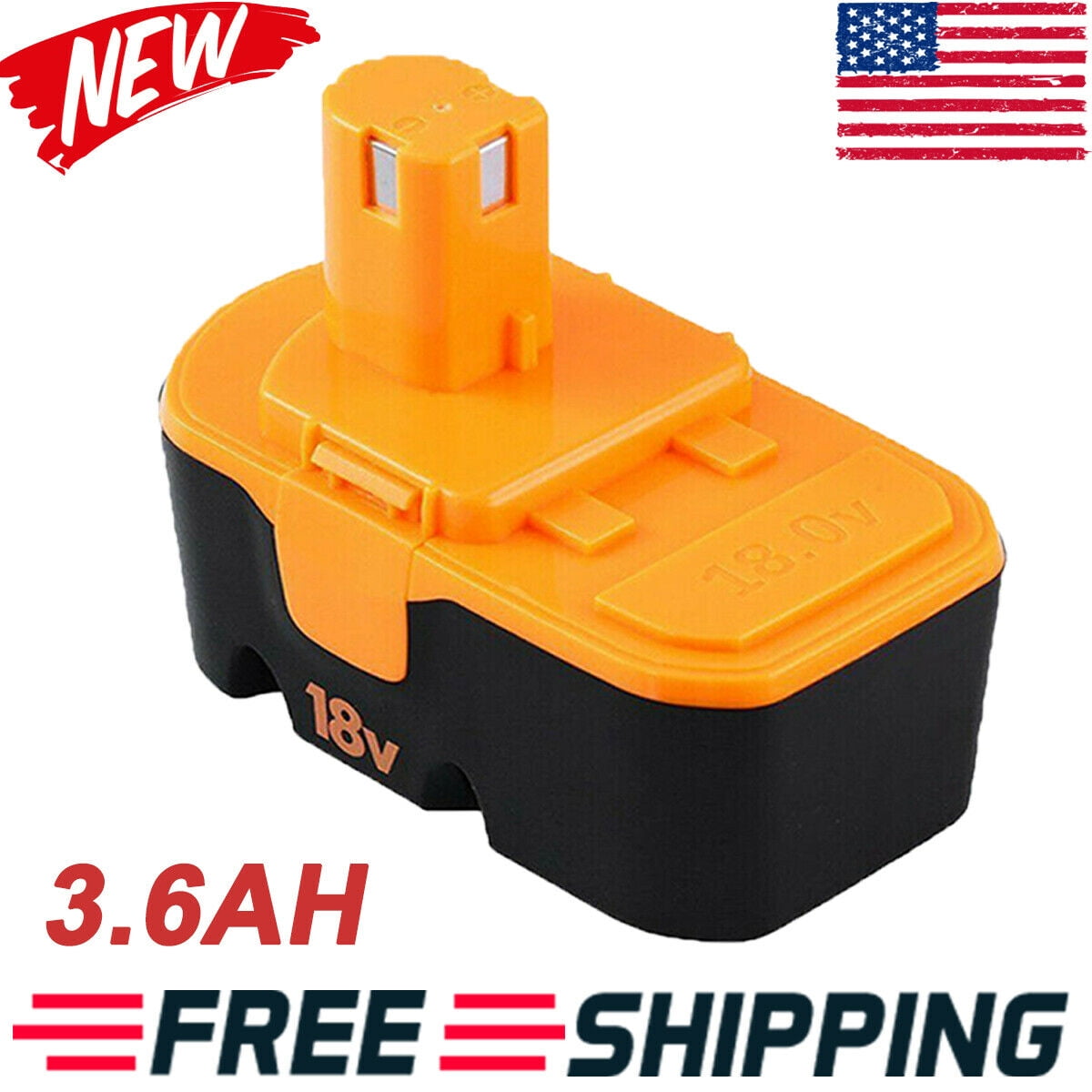 P100 for Ryobi 18V ONE+ Battery P102 ABP1801 P101 13022 ABP1803 NiMh 18