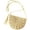 Half Round-beige, variant on Women Straw Crossbody Purse Beach Handmade Woven Shoulder Bag with Tassels