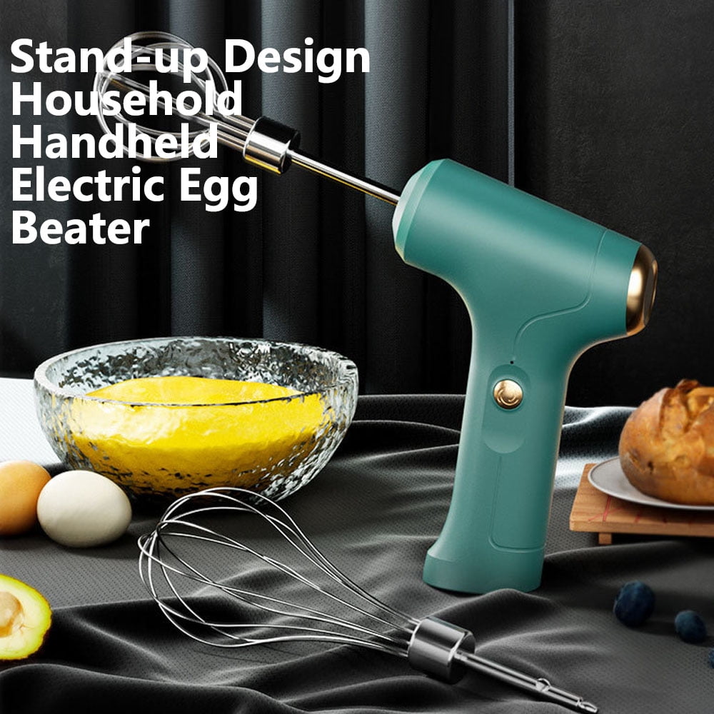 BE-TOOL Wireless Household Electric Egg Beater with 2 Stirring Rods 1200mA  Kitchen Egg White Whipper 3 Speed Modes Low Noise 