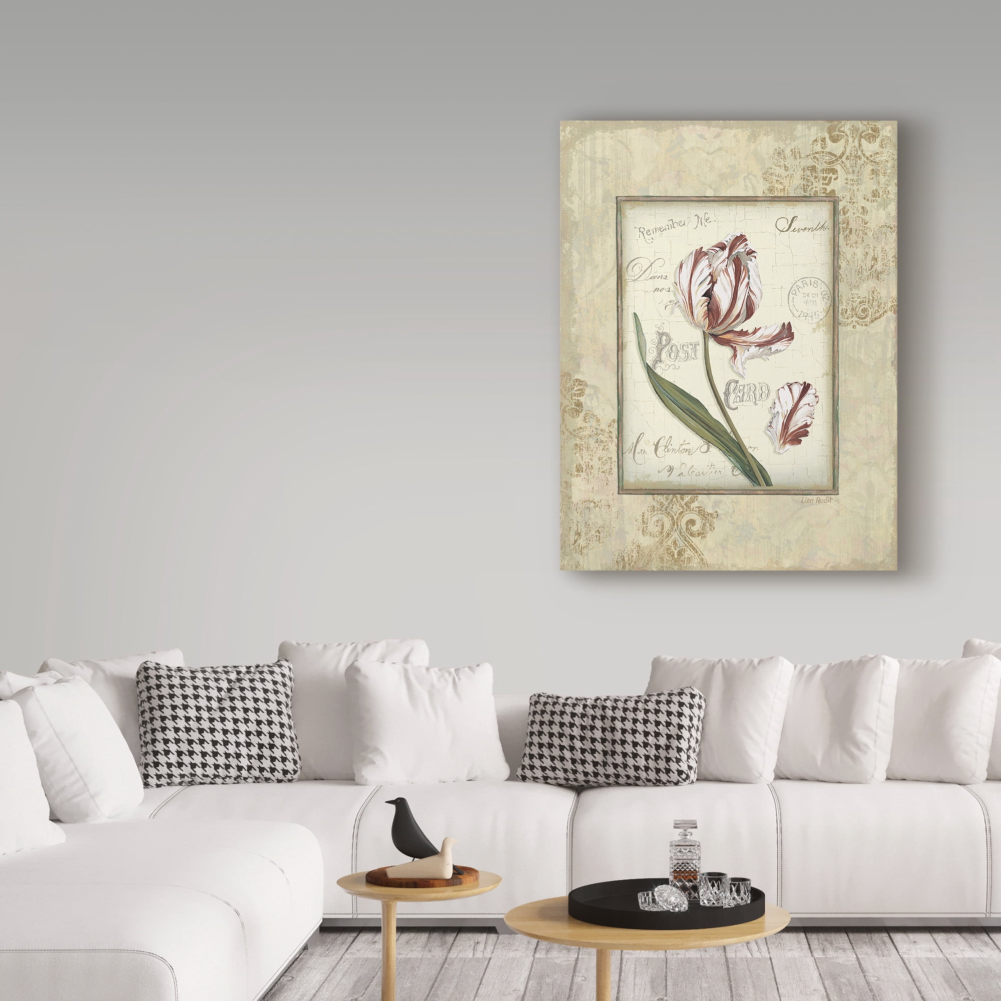 Trademark Fine Art 'Romantic Letters II' Canvas Art by Lisa Audit