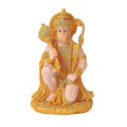thumbnail image 3 of Indian Hindu Monkey God Buddha Statues Hanuman Figurine Lucky Gift Banmo, 3 of 4