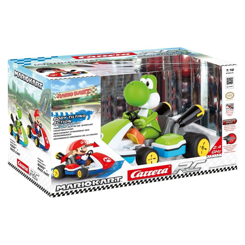Carrera 2.4 GHz Nintendo Mario Kart Remote Control Yoshi Race Kart including Sound