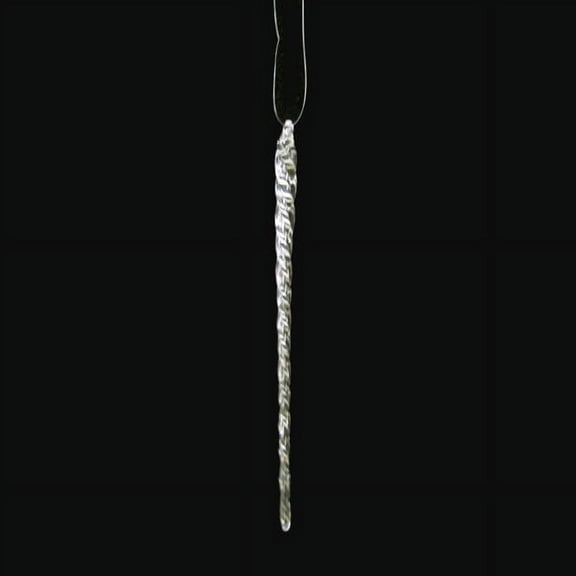 Kurt Adler Glass Icicle Christmas Ornaments 12 Piece ( J2057 )