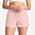 thumbnail image 5 of Yievot Women's High Waisted Casual Shorts 5 Inch Inseam Drawstring Relaxed Fit Summer Outdoor Hiking Shorts, 5 of 8