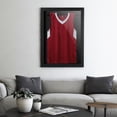 thumbnail image 1 of Jersey Frame, Football Baseball Basketball Jersey Display Cabinet Dark Box Cabinet, Black, 1 of 8