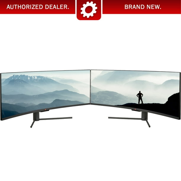 Deco Gear 2 Pack 49 Curved Ultrawide E Led Gaming Monitor 32 9 Aspect Ratio Immersive 3840x1080 Resolution 144hz Refresh Rate 3000 1 Contrast Ratio Dgview490 Walmart Com Walmart Com