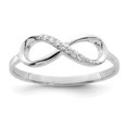 thumbnail image 1 of Bague Infini en Argent Sterling 925 Zircon Cubique Cz, 1 of 7