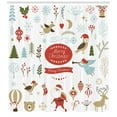 thumbnail image 3 of Ambesonne Christmas Shower Curtain, Xmas Elements Design, 69"Wx84"L, Multicolor, 3 of 3