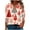 Red-2, variant on Womens Christmas Tops 3/4 Length Sleeve V Neck Pullover Shirt Cute Christmas Print Tunic Blouses Casual Raglan Outfits (XL, Black)