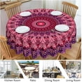 thumbnail image 6 of Boho Round Tablecloth 60inch Bohemia Table Cloth,Colorful Tablecloth Polyester Waterproof Stain Wrinkle Free,Circle tablecloth Indoor and Outdoor Table Cover For Home Kitchen Dining Party Patio Decor, 6 of 6