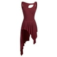 thumbnail image 5 of Alvivi Women Lyrical Dance Dress High Low Dancing Leotard Skirt Dancewear XS-XL, 5 of 7