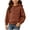 A Brown, variant on Children Jacket Dqueduo Boys And Girls Button Down Hooded Fleece Long Sleeve Pocket Casual Coat Jacket Wine 1-2 Years
