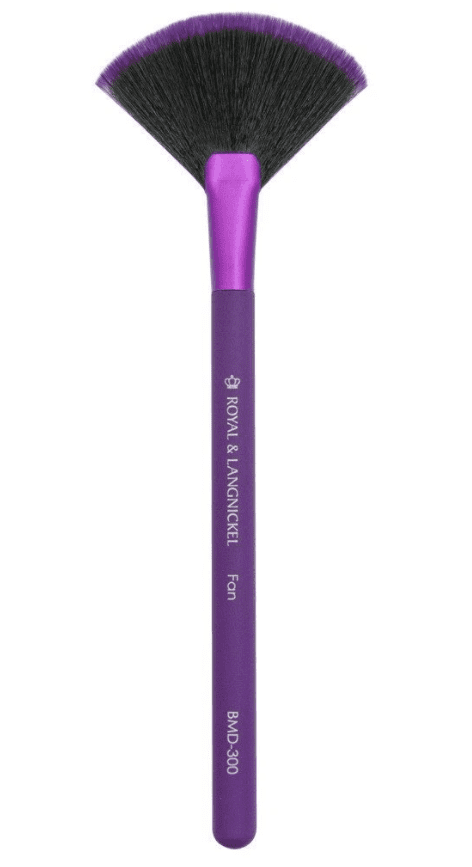 Moda Purple Fan Makeup Brush, Single Brush