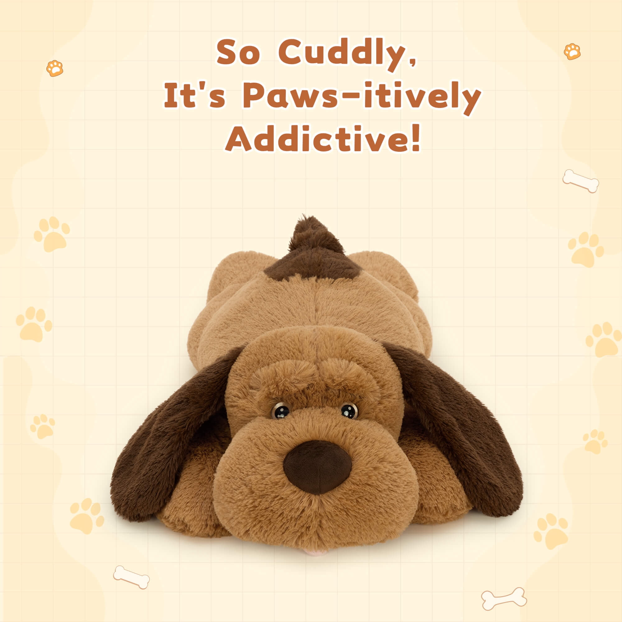 MorisMos Giant Stuffed Dog 32'' Puppy Stuffed Animal Big Plush Toy