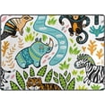 thumbnail image 2 of SKYSONIC Forest Animals Lightweight Area Rugs Carpet Mats Floor Rug Home Decor for Kids Room Living Room 63x48 inches, 2 of 6