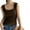 Coffee, variant on Womens Summer Spaghetti Strap Camisole Halter Tops Sleeveless Tank Tops Tees Shirts S-3XL