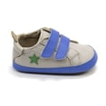 thumbnail image 4 of Old Soles Toddlers Star Markert Walker Sneakers, Gris \ Neon Blue,18 EU (2 US) M US, 4 of 7
