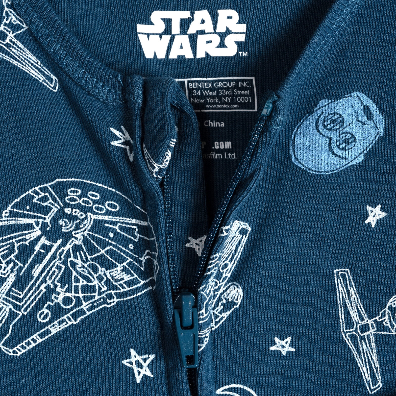 Star Wars The Mandalorian Grogu Darth Vader R2-D2 Chewbacca 2 Pack Ribbed Sleep N' Plays 2-Way Zip Newborn to Infant