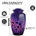 thumbnail image 2 of Yatskia Purple Daisy Urns for Human Ash, Large Burial Urns for Human Ashes Adult Man, Small Cremation Urn for Ashes for Women, (Classic 10 Inch and 3 Inch), 2 of 8