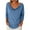 Blue, variant on Tops for Women Trendy Cowl Neck Long Sleeve Shirts Solid Color Dressy Tops Casual Loose Fall Basic Tops