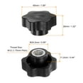 thumbnail image 2 of Uxcell 10 Pieces Star Knobs M12 Female Thread 48mm Head Non-Through Hole Clamping Handles Nuts Black, 2 of 5