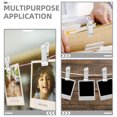 thumbnail image 2 of HOMEMAXS 25pcs Small Clips Hanging Photo Display Clips Clothespins Clip Metal Clips Memo Clips, 2 of 8