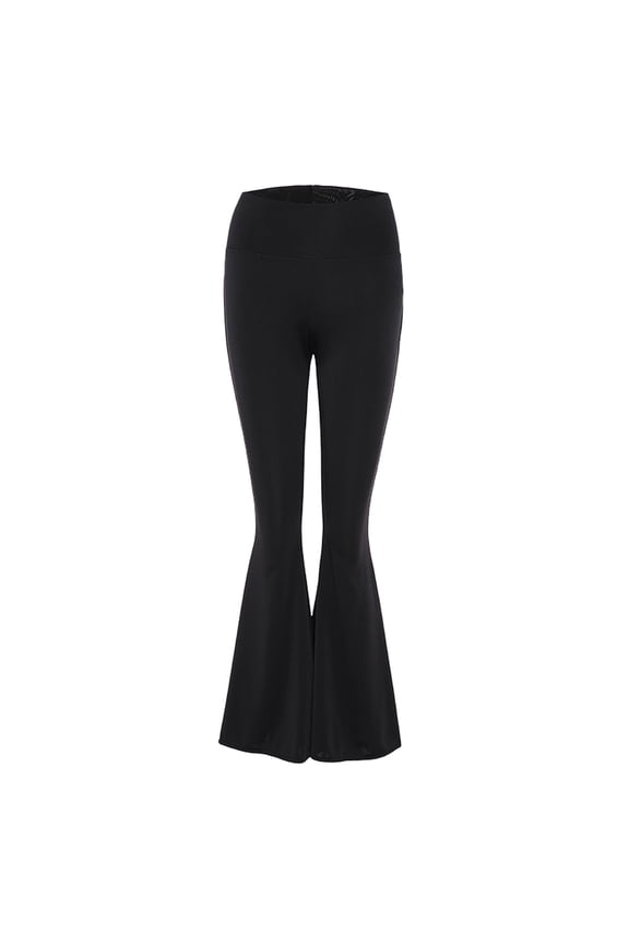 Women High Waist Workout Gym Leggings Casual Wide Leg Long Palazzo Bell Bottom Yoga Pants for Workout Running