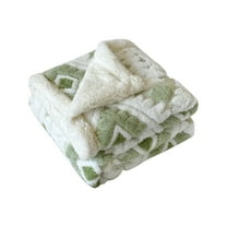 39.37×27.56in Double-Sided Lamb Fleece Blanket,Comfortable Hollowed-out Taff Velvet Blanket,Warm Fleece Comforter for All Seasons