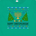 thumbnail image 4 of Inktastic Happy Chrismukkah Sweater Style with Menorah and Trees Boys or Girls Baby T-Shirt, 4 of 5