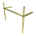 thumbnail image 2 of Renovators Supply Brass Bistro Legs for Double Belle Epoque Console Sink, 2 of 9