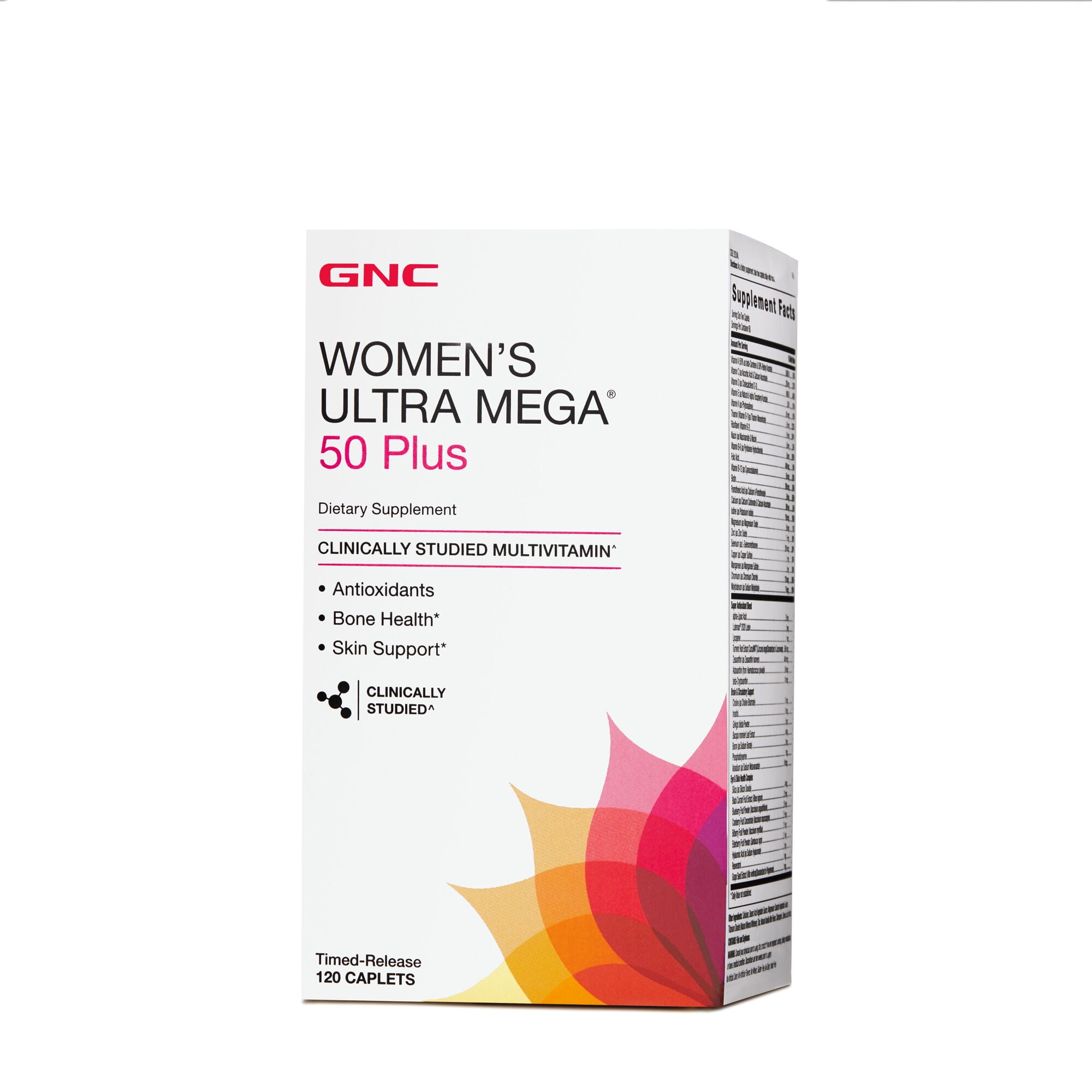 GNC Women's Ultra Mega 50 Plus Multivitamin for Women, 120 Count