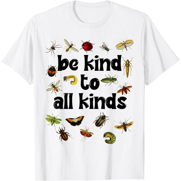 Cottagecore Vintage Bugs Ladybugs Bee Be Kind to All Kinds T-Shirt