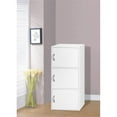 thumbnail image 4 of Hodedah 3-Shelf, 3-Door Multi-Purpose Bookcase Cabinet, White, 4 of 6