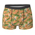 thumbnail image 6 of Men's Boxer Briefs, Hummingbird Palm Leaf Soft Comfy Mens Underwear Boxer Briefs Breathable With Widen Waist, 6 of 7