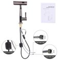 thumbnail image 3 of Kitchen Faucet with Pull Down Sprayer LED Temperature Display Adjustable Height and 360 Degrees Swivel 3 Modes Single-Handle Stainless Steel Pull-Out Basin Mixer Tap, 3 of 6