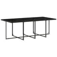 thumbnail image 2 of vidaXL 13 Piece Patio Dining Set with Cushions Black Poly Rattan, 2 of 11