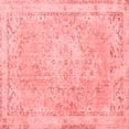 thumbnail image 1 of Ahgly Company Indoor Square Medallion Red Traditional Area Rugs, 3' Square, 1 of 4