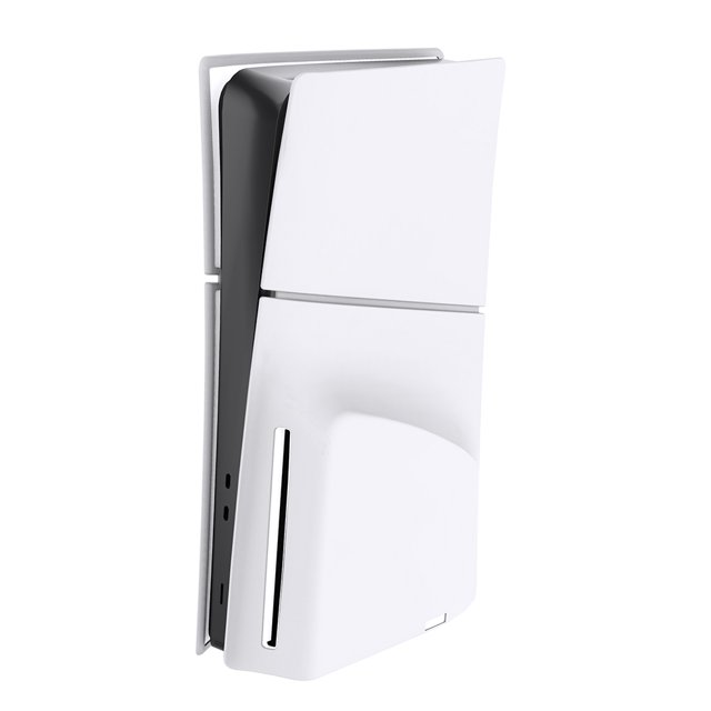 Cubierta de piel de silicona cómoda cubierta de consola con placa frontal para PS5 Slim Disc Edition