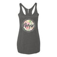 thumbnail image 3 of Floral Nurse Appreciation Pop Culture Tri-Blend Racerback Tank Top, Premium Heather, X-Large, 3 of 5