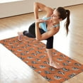 thumbnail image 6 of Orange Dinosaurs Skeletons Pattern Hot Yoga Mat Towel Non Slip for Hot Yoga - Quick-Drying Yoga Mat Cover with 4 Corner Pockets with Travel Bag - Hot Yoga Towel Non Slip 70"x26", 6 of 6
