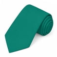 thumbnail image 2 of Jacob Alexander Men's Solid Color Regular Length Neck Tie - Kelly Green, 2 of 8