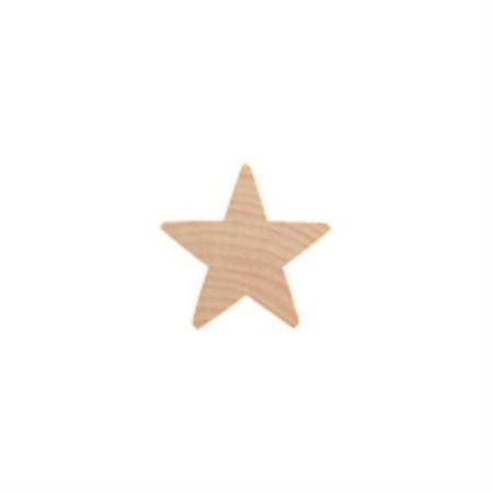 Shape Cut Out - Brand New JD4012-100 Wooden Star Cut Out / Shape Bag of 100