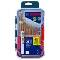 thumbnail image 1 of Juego de brocas BOSCH TI21A de 21 piezas con revestimiento de nitruro de titanio, 1 of 4