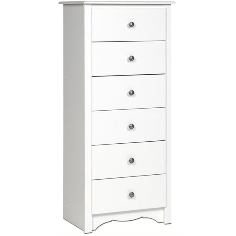 Prepac Monterey 6 Drawer Lingerie Chest In White Walmart Canada